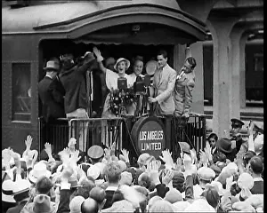Mcpherson: Aimee Semple McPherson Talking to a Crowd