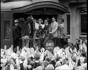 Mcpherson: Aimee Semple McPherson Talking to a Crowd