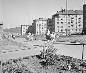 Polluted: Most - air pollution - development - apartment houses