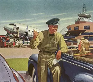Chats: Air Postman chats with Woman in Car