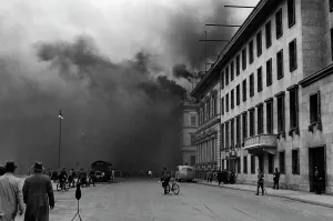 Passers By: Air raid drill in Berlin, 1937