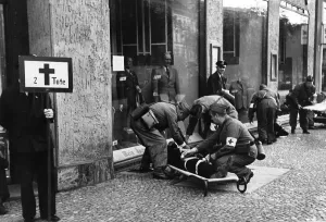 Wardens: Air-raid drill in Berlin, 1939