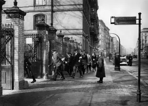 Kreuzberg: Air raid drill in Berlin Kreuzberg, 1935