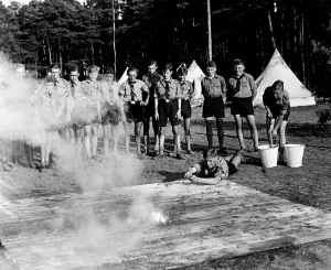 Sperenberg: Air raid drill of the Nachrichten HJ, 1938