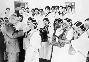 Kimono: Air raid drill in Tokyo, 1942
