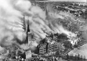 Lubeck: Air raid on Lubeck, 1942