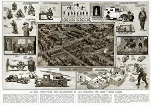 Diagrams: Air Raid Precautions by G. H. Davis