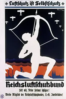 Wever: Air raid protection is self protection, poster