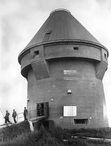 Accommodate: Air-raid protection tower at the Westwall, 1939