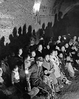 Purposes: Air raid shelter in Japan, 1942