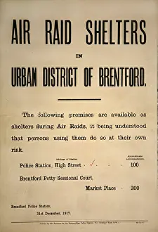 31st: AIR RAID SHELTER POSTER