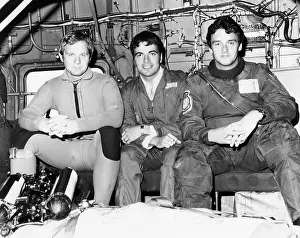 Besley: Air sea rescue crew in a helicopter, Cornwall