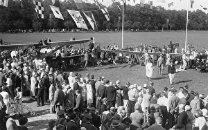 Airshows: An air show in Weimar, aerodrome, C. 1930