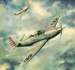Parallel: Two Airacobra P39 Fighters