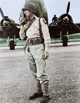 Transmitter: Airborne Infantry officer using a walkie-talkie