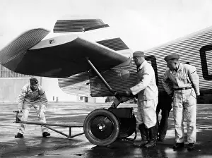 Aerodrome: Aircraft is brought in position on the tarmac