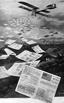 Leaflets: Aircraft with propaganda flyers, 1918