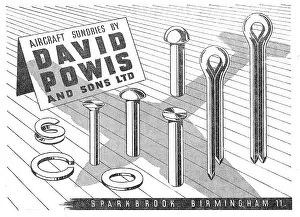 Washers: Aircraft Sundries By Dave Powis & Sons. Split Pins, Washers