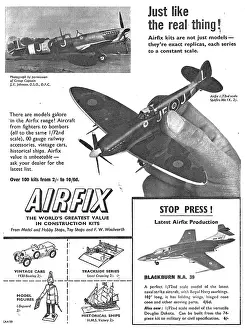 Airfix: Airfix Model Aircraft Kits - Airfix Spitfire Mark IX. 1960