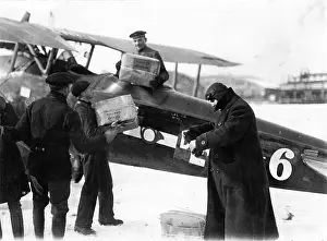 Packets: Airmail line on Berlin-Weimar route, Germany