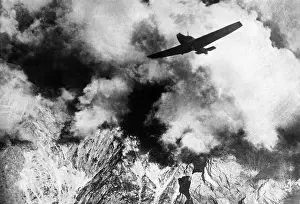 Salzburg: Airmail pilot over the alps, 1923