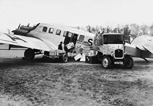 Packages: Airmail pilot before take-off, 1930