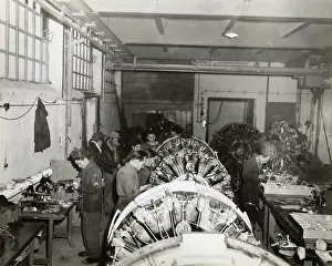 Erding: Airmen Maintaining Aero Engine at the Headquarters of th?