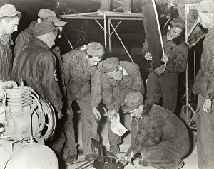 Erding: Airmen Maintaining Components at the Headquarters of the?