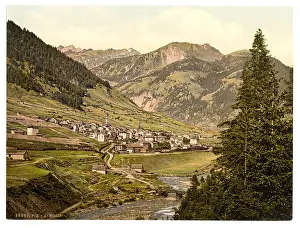 Gotthard: Airolo, general view, St. Gotthard Railway, Switzerland