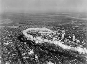 Sacramento: Airplane of the army over Sacramento