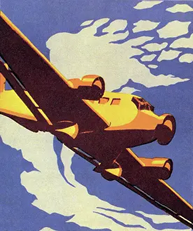 Airplane in the Clouds