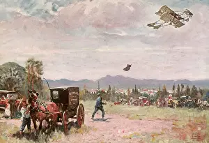 Airliners: Airplane dropping Mail in 1912