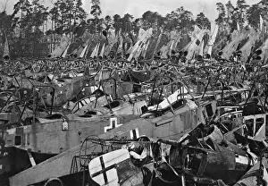 Provisions: Airplane graveyard at Johannisthal, 1921
