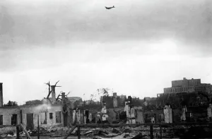 Circling: Airplane of the Luftwaffe over Minsk, 1941