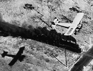 Transcontinental: Airplane and railway, 1931