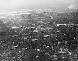 Bi Planes: Airplanes of 2nd Bombardment Group in formation