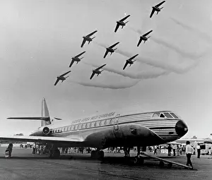 Caravelle: Airport scene with Caravelle jet