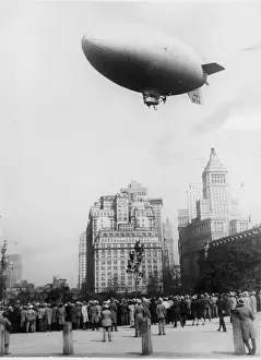 Assemblage: Airship over the Battery Park