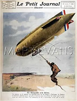Nacelle: AIRSHIP CARRIES CREWMAN