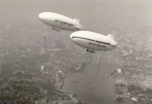 Airship Industries Skyship 500, G-BIHN, and Skyship 600