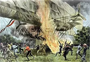 Parseval: AIRSHIP PARSEVAL BURNS