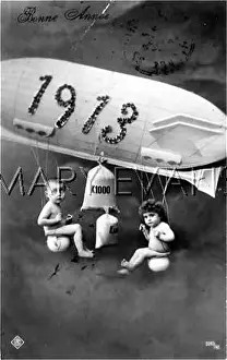 Inspires: AIRSHIP POSTCARD