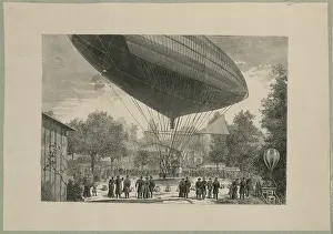 Auteuil: Airship powered by an electric motor developed by Albert and