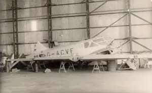 Courier: Airspeed AS5 Courier, G-ACVF, during rebuilding