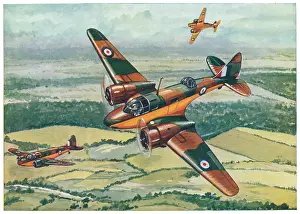 Gunning: Airspeed Oxfords In Flight