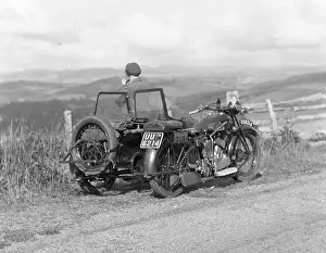 Respectively: A.J.S. M1 or M2 with sidecar