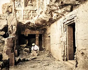 Carvings: Ajunta (Ajanta), Maharashtra, India