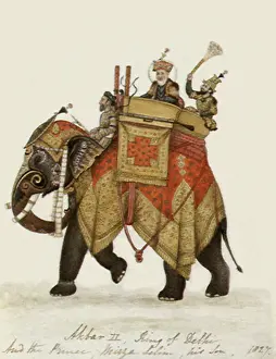 Akbar: Akbar and Son on Elephant