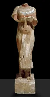 Amarna: Akhenaten statue, headless