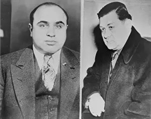 Mugshot: Al Capone (left) and his rival, George Bugs ?